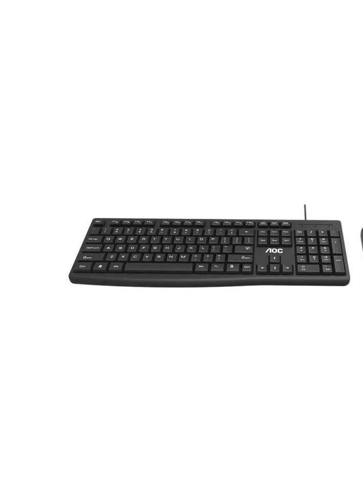Keyboard Wired Normal English & Arabic - Black - Image 1