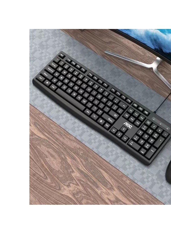 Keyboard Wired Normal English & Arabic - Black - Image 2