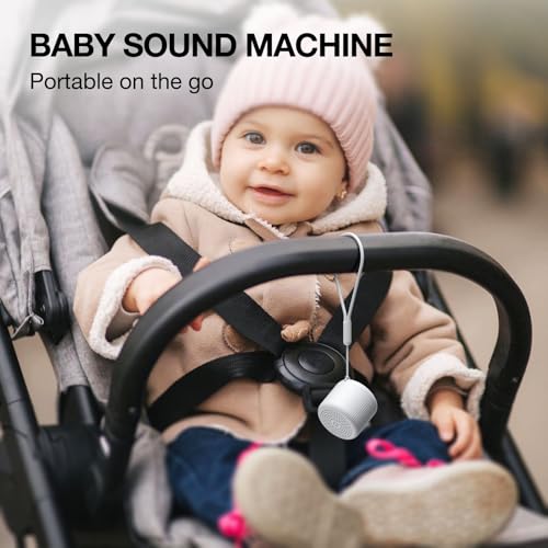 LEICEX Portable Sound Machine for Baby Adults,LEICEX Travel Sound Machine,15 Non-Looping Sound Timer and Memory Play, Mini White Noise Machine for Sleeping Office Privacy Travel Gift - Image 5