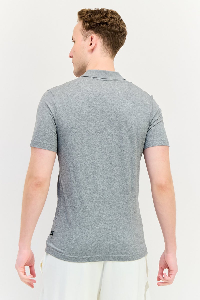 PUMA Men Regular Fit Short Sleeves Outdoor Polo Shirt, Grey - Image 3