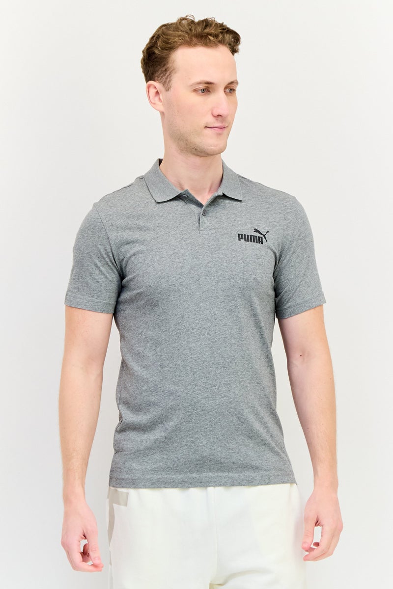 PUMA Men Regular Fit Short Sleeves Outdoor Polo Shirt, Grey - Image 1