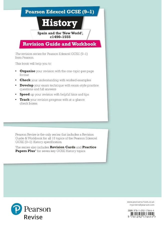 Pearson REVISE Edexcel GCSE (9-1) History Spain and the New World Revision Guide and Workbook: For 2024 and 2025 assessments and exams - incl. free online edition (Revise Edexcel GCSE History 16) - Image 2