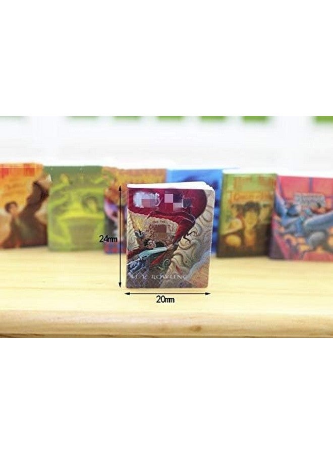SXFSE Dollhouse Decoration Accessories, 1:12 Dollhouse Miniature Scene Model Novel Books for Bedroom Book Room Play Toy 7 Pcs (Multicolored, 20 x 24 mm) - Image 5