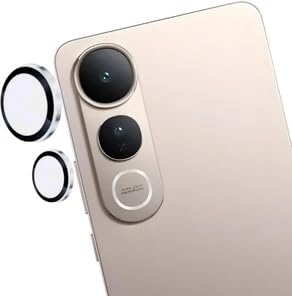 ZARALA Camera Lens Frame Glass Compatible with Vivo Y400 Pro 5G Tempered Glass Aluminum Alloy Frame Individual Camera Lens Protector Cover (Y400 Pro 5G, Silver) - Image 5