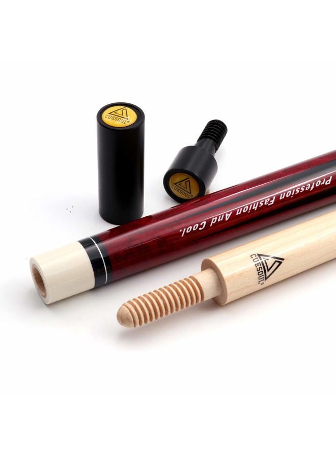 CUESOUL 3 Cushion Carom Billiard Cue Red 56inch Weight 18oz,Wooden Joint System - Image 5