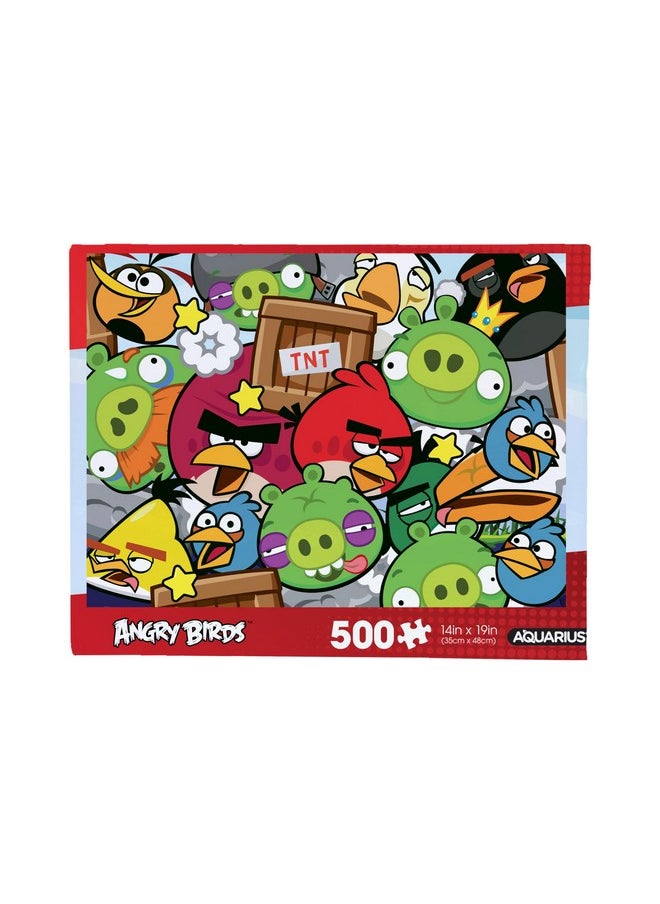 Aquarius Angry Birds 500Pc Puzzle (500 Piece Jigsaw Puzzle) - Glare Free - Precision Fit - Officially Licensed Angry Birds Merchandise & Collectibles - 14X19 Inches  - Image 1