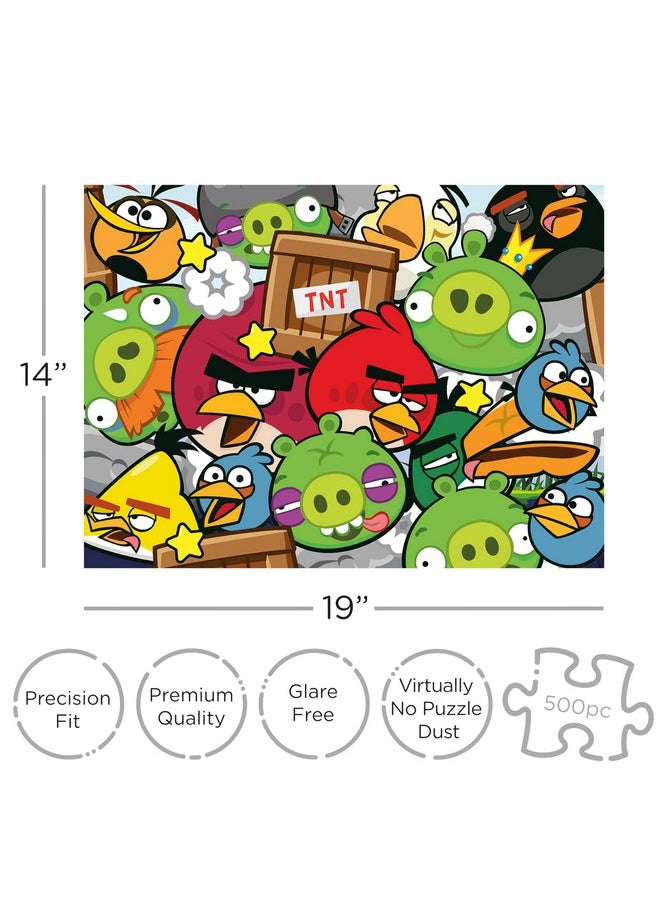 Aquarius Angry Birds 500Pc Puzzle (500 Piece Jigsaw Puzzle) - Glare Free - Precision Fit - Officially Licensed Angry Birds Merchandise & Collectibles - 14X19 Inches  - Image 2