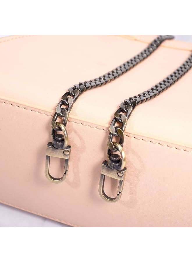 2 Strands 47 Inch Iron Flat Chain Strap Handbag Chains Accessories Purse Straps Shoulder Cross Body Replacement Straps with Swivel Buckles, Antique Bronze  - Image 5