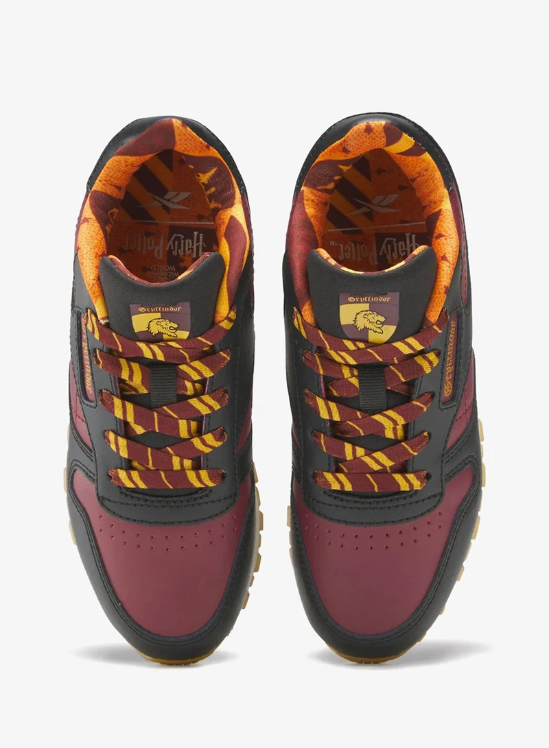 Reebok Black/Pure Grey 7 Reebok Harry Potter Gryffindor Classic Leather Kid's Unisex Shoes - Preschool  | Best Price UAE