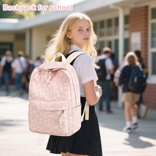 LEDAOU School Backpack Teen Girls Lightweight Bookbag Elementary Middle School Backpacks College Laptop Bag Travel Daypack - Image 3