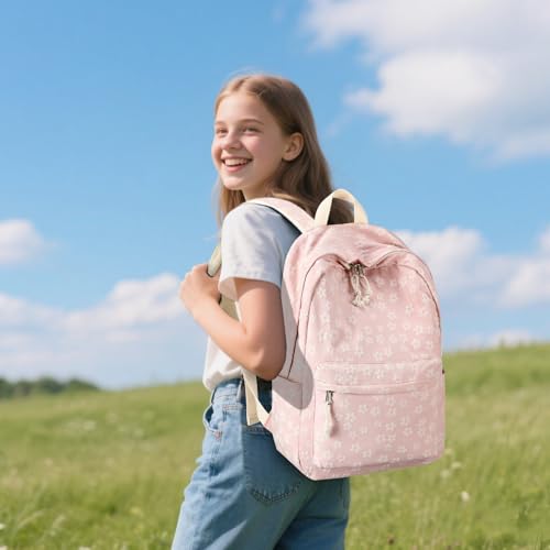 LEDAOU School Backpack Teen Girls Lightweight Bookbag Elementary Middle School Backpacks College Laptop Bag Travel Daypack - Image 5