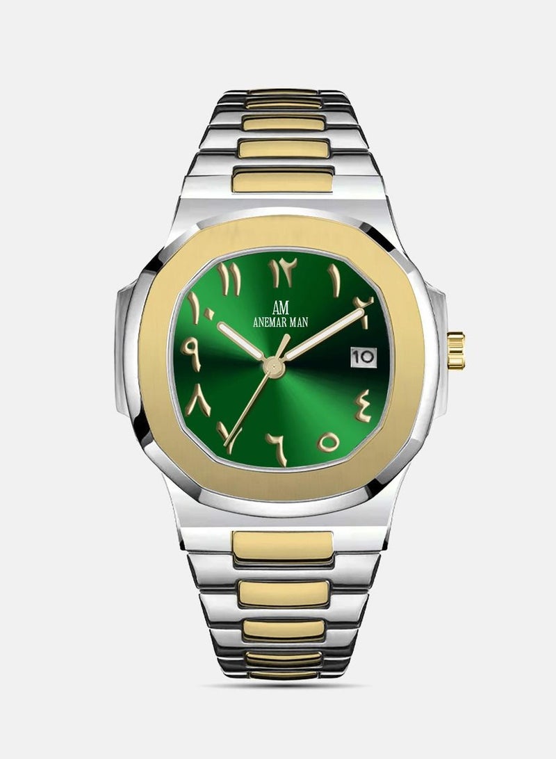 Anemar Man Men's Watch, Stainless Steel Strap and Lock