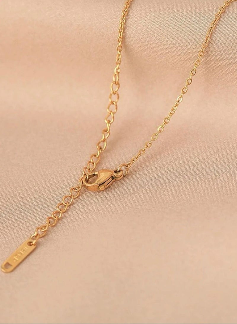 sixtyfour Luxury & Elegant Gold Plated Stainless Steel Necklace For Women - Image 3