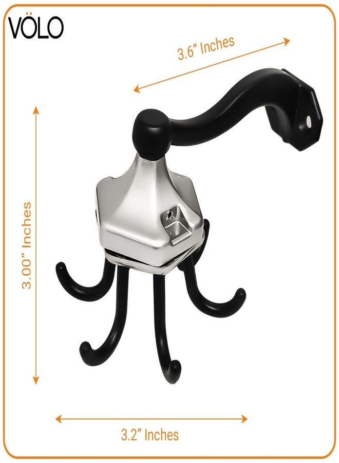 VOLO Premium Home Keys Metal Key Holder, Rotating Type, Jhummar Style - 6 Hook - Decorative Items for Home Decor, Key Holder for Home, Keychain Hangers (Jhummar- Black Chrome, 1) - Image 2