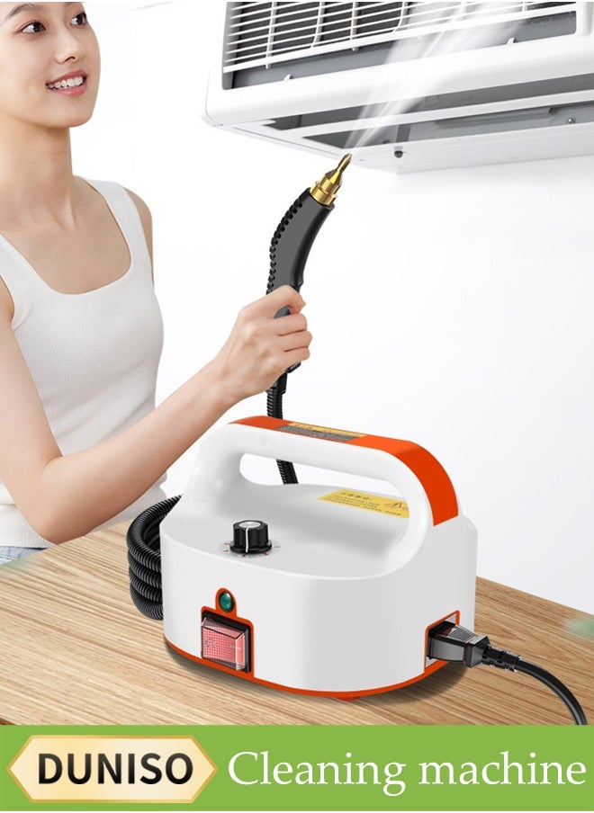 DUNISO Portable Handheld Steam Cleaner, Multifunctional High Temperature Pressurized Steam Cleaner，With Brush Head, Six Gears Can Be Adjusted，Anti Dry Burning Protection, Suitable For Kitchen, Air Conditioning, Refrigerator, Bathroom, Furniture  - Image 1