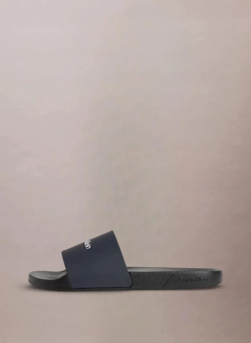 Calvin Klein Ck Navy/Black Nemo - Contoured Logo Sliders for Men | Best Price UAE