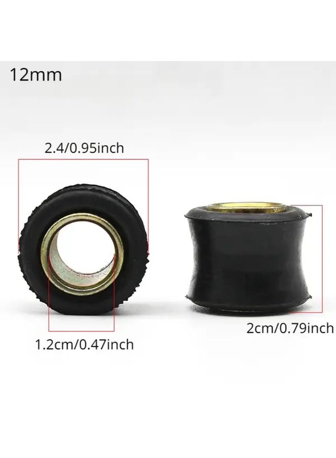 Motorcycle Shock Absorber Bushing Rubber Cushion Damper 10mm Black 2pcs - Image 3