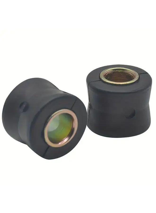 Motorcycle Shock Absorber Bushing Rubber Cushion Damper 10mm Black 2pcs - Image 1