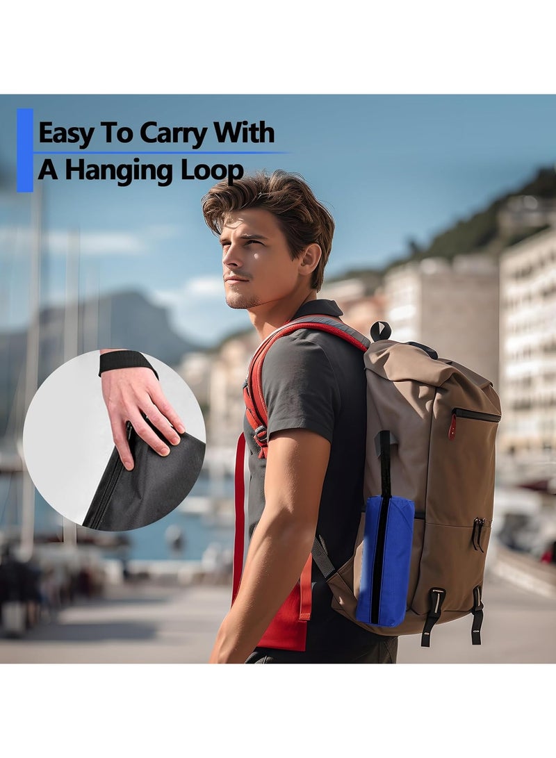 CMGTYYD 4 Pcs Small Tool Pouch Set, Mini Tool Bag Organizer 25 * 8.5 * 7 CM, Tool Storage Pouch In Blue/Yellow/Green/Black, Canvas Tool Pouch With Zipper For Wrenches, Screwdrivers, Pliers - Image 5