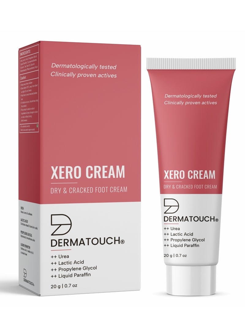 DERMATOUCH - DERMATOUCH Xero Cream, Specially for Dry & Cracked Feet, Soothes & Moisturizes - 20G - Image 1