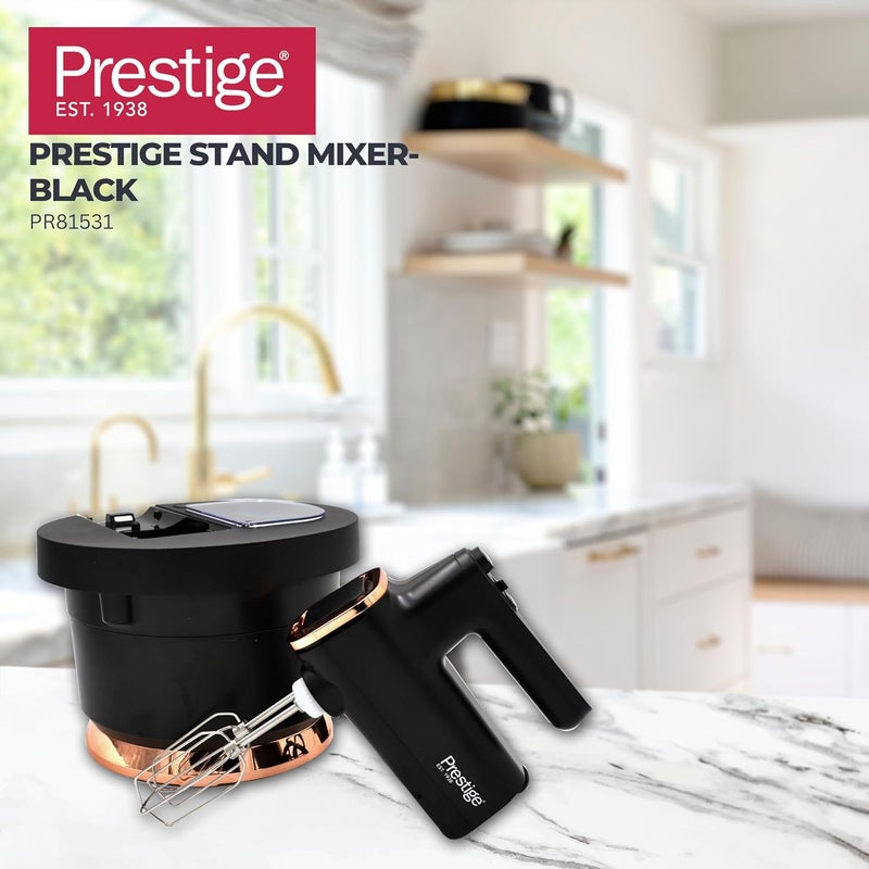 Prestige Stand Mixer with Spillage Proof Bowl Lid 300W - Black 300 W PR81531 black - Image 5