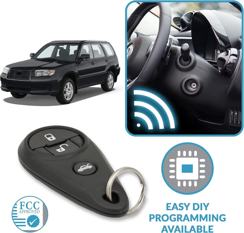 Keyless2Go Replacement 4 Button Remote Key Fob for Subaru NHVWB1U711 88036-XA010 - Image 5