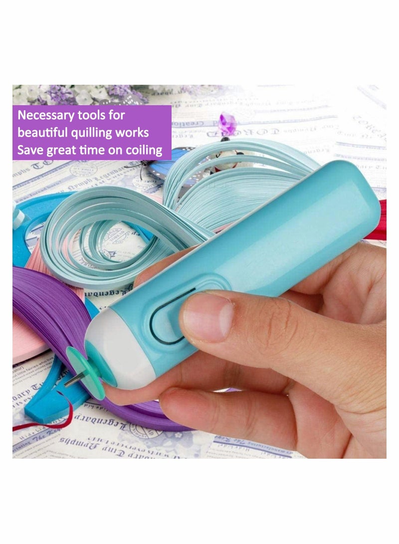 SYOSI أداة تجعيد الورق الكهربائية مع فتحة لتدوير الورق لشرائط عامة وبطاقات ديكور أوسع لتغليف الفنون وزينة المنزل وتصميم الرسم والصناعة - Image 4