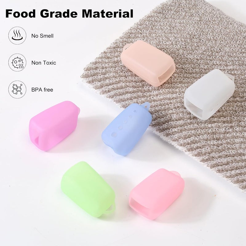 Serqd 6 Pack Silicone Toothbrush Covers - Travel Toothbrush Head Caps for Manual and Electric Toothbrushes - Image 2