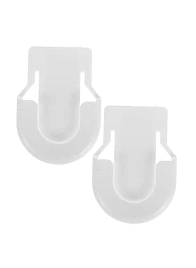 2Pcs Silver Stethoscope Clip Holder For Nurses Doctors Easy Attach Medical Use - Image 1