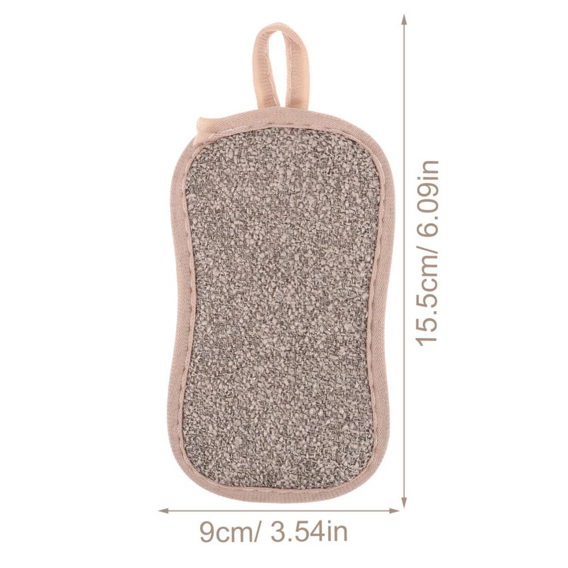 6 Pcs Reusable Dual Sided Dish Sponges For Kitchen Bathroom Cleaning Scrub Sponges - Image 3