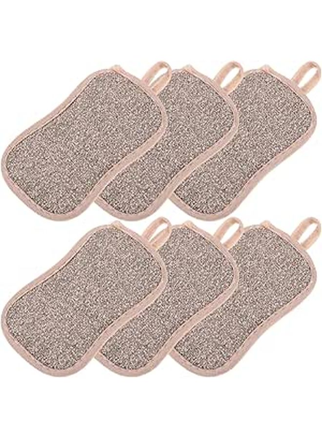 6 Pcs Reusable Dual Sided Dish Sponges For Kitchen Bathroom Cleaning Scrub Sponges - Image 1