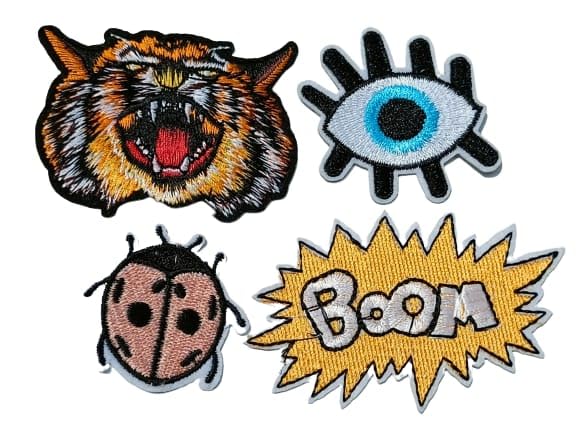 Paushak Boutique Paushak Boutique Lion Boom Eye Bug Iron Pasting Patches - Image 1