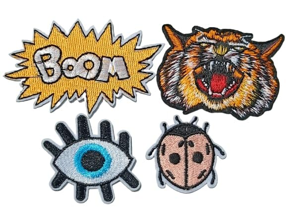 Paushak Boutique Paushak Boutique Lion Boom Eye Bug Iron Pasting Patches - Image 2