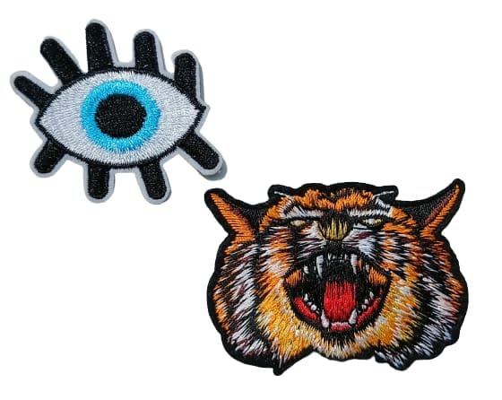Paushak Boutique Paushak Boutique Lion Boom Eye Bug Iron Pasting Patches - Image 3