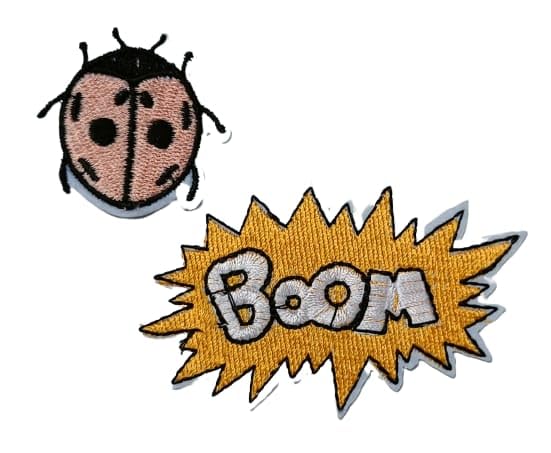Paushak Boutique Paushak Boutique Lion Boom Eye Bug Iron Pasting Patches - Image 4
