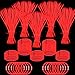 YOFOBU 500 PCS Red Glow Sticks Bracelets Necklaces Bulk 8 Glowsticks with Connectors Glow in The Dark Party Supplies Light Up Neon Party Favor for Chirstmas NewYear Valentines Day Wedding Birthday - Image 2