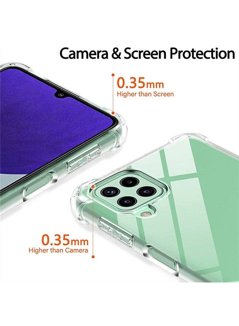 LEDIN Case for Samsung Galaxy M33 5G Clear Case Soft Flexible Silicone Back Cover Shockproof Anti Scratch Case with Reinforced Bumper Corner Compatible for Samsung Galaxy M33 5G Clear - Image 3