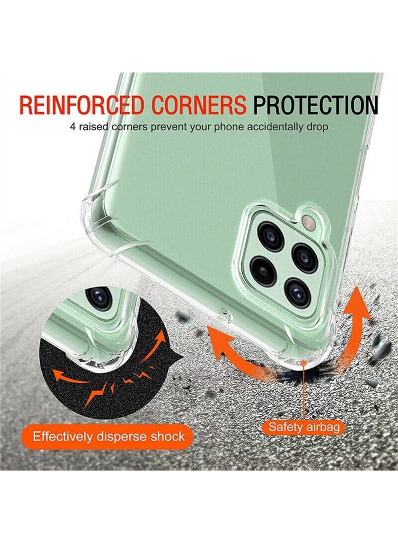 LEDIN Case for Samsung Galaxy M33 5G Clear Case Soft Flexible Silicone Back Cover Shockproof Anti Scratch Case with Reinforced Bumper Corner Compatible for Samsung Galaxy M33 5G Clear - Image 2