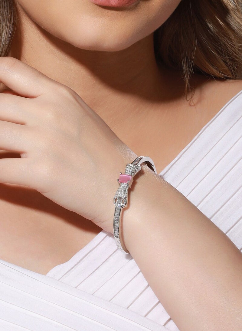 Priyaasi Women American Diamond Bangle-Style Bracelet  - Image 1
