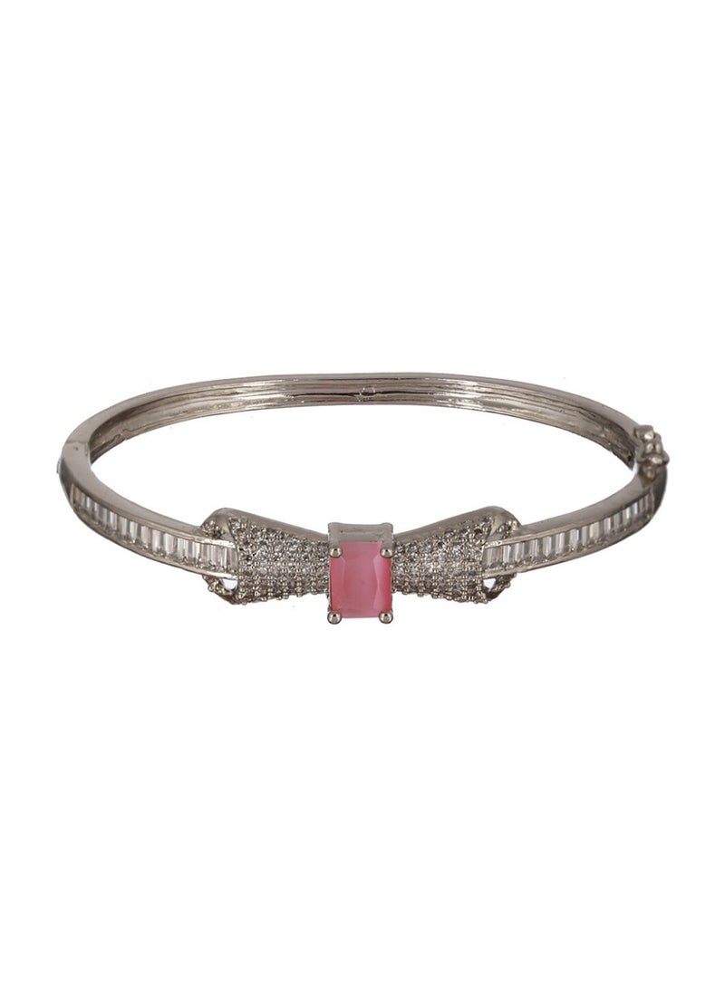 Priyaasi Women American Diamond Bangle-Style Bracelet  - Image 3