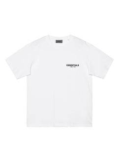 FOG Double Line ESSENTIALS Season 8 SS22 Flocking Loose Large OS Short-sleeved T-shirt Men's High Street Trendy Brand