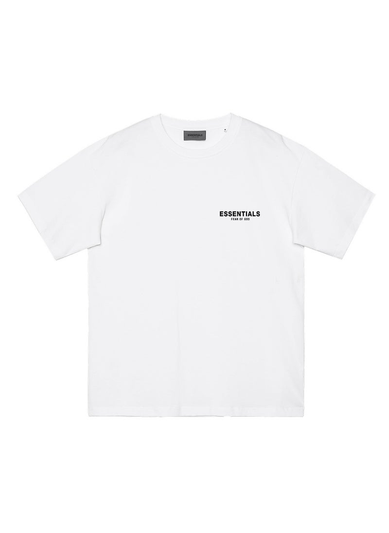 Generic - FOG Double Line ESSENTIALS Season 8 SS22 Flocking Loose Large OS Short-sleeved T-shirt Men's High Street Trendy Brand - Image 1
