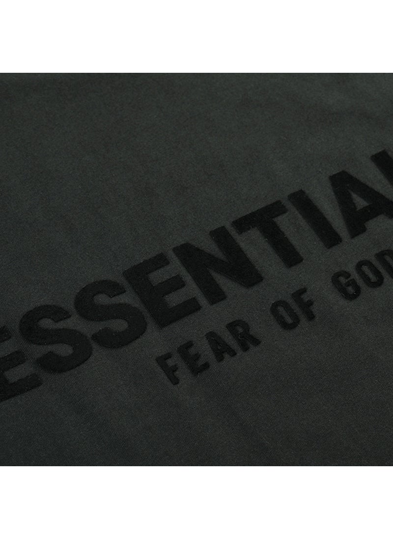 Generic - FOG Double Line ESSENTIALS Season 8 SS22 Flocking Loose Large OS Short-sleeved T-shirt Men's High Street Trendy Brand - Image 1