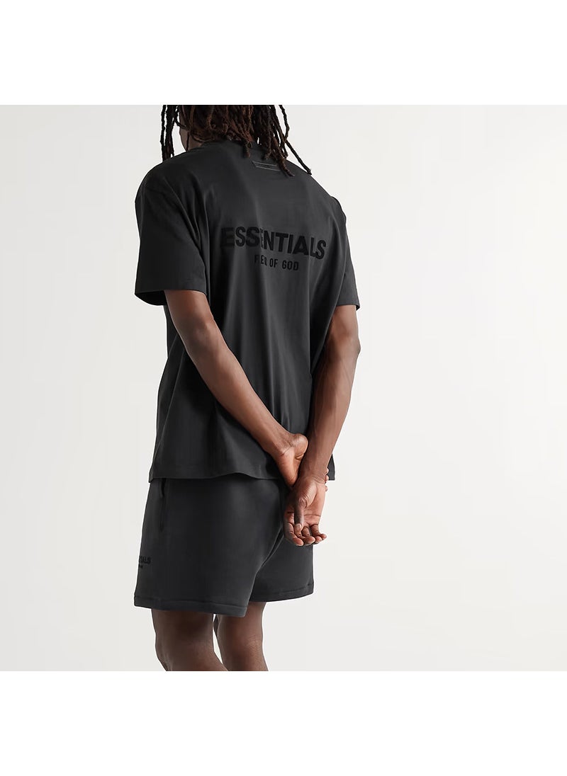 Generic - FOG Double Line ESSENTIALS Season 8 SS22 Flocking Loose Large OS Short-sleeved T-shirt Men's High Street Trendy Brand - Image 1