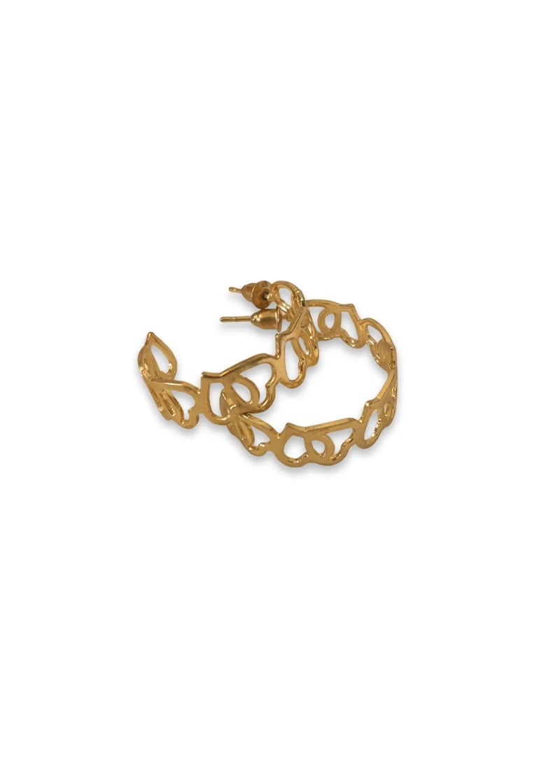 Hearts All Around Hoop Earrings
