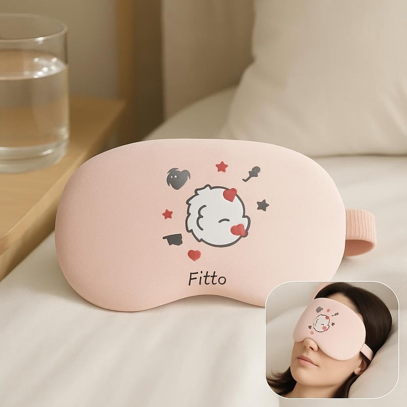 Fitto Night Blindfold Mask - Soft and Breathable Sleep Mask in Pink - Image 3