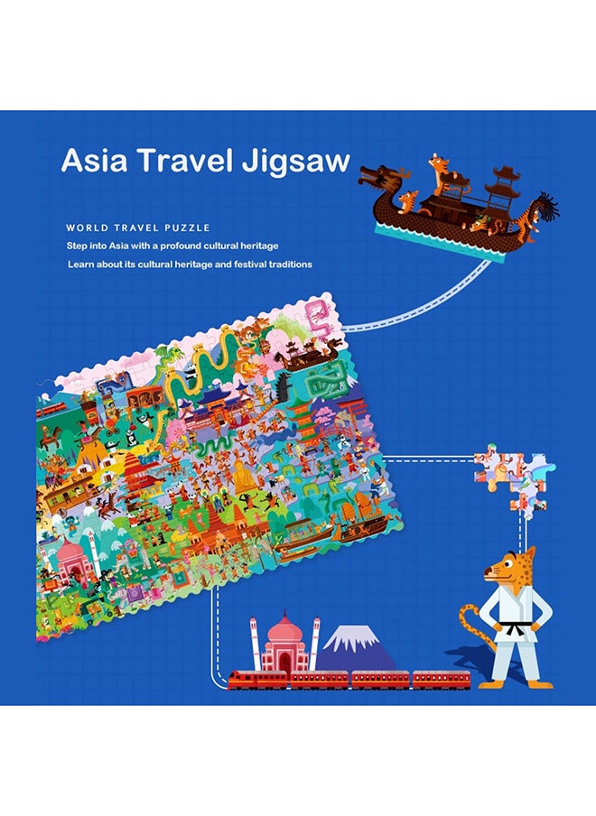 Travel Around the World Puzzle - Asia