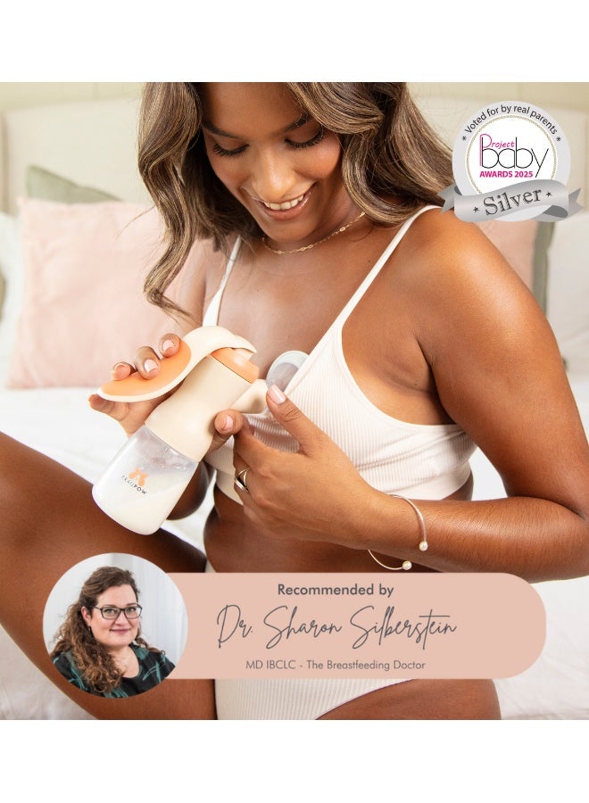 Fraupow Squeeze Manual Breast Pump | Award Winning Wireless Hand Controlled Milk Pump | Portable | Anti-Leak Design | Easy to Clean | Large Capacity Bottle | Includes Midwife Consultation - Image 2