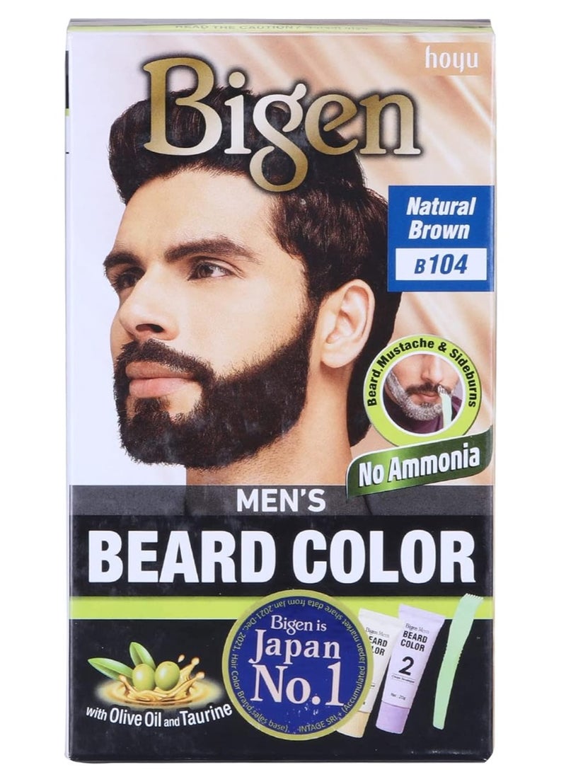 Bigen Men's Beard Color Natural brown B104