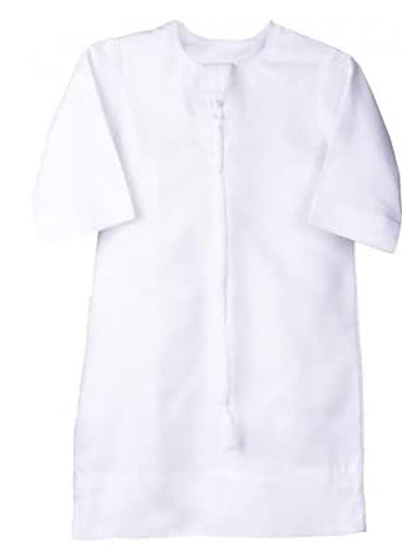 Generic - YATHREB Kids white Kandoora Thobe Arab dress Thobe, Dishdasha, Kandora Arabic Muslim Wear For Kids Islamic Muslim Praying Dressing Robe - Image 1